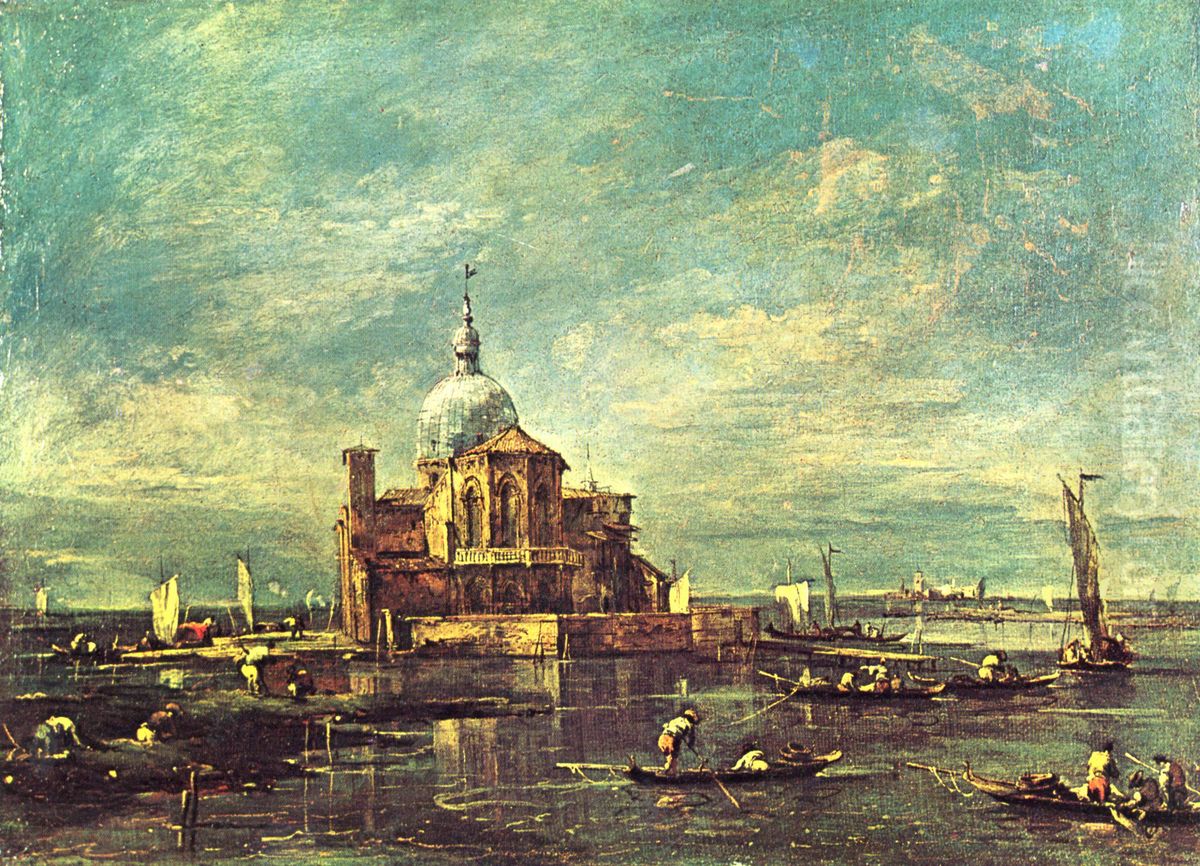 Capriccio Oil Painting by Francesco Guardi
