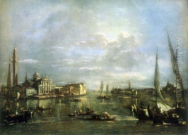 The Isle St. Giorgio Maggiore Oil Painting by Francesco Guardi