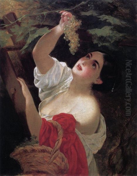 Italian Midday (1831 version) Oil Painting by Karl Bryullov