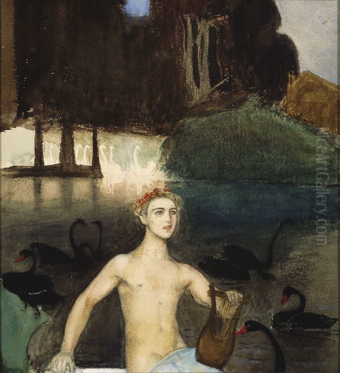 Fantasi Oil Painting by Magnus Enckell