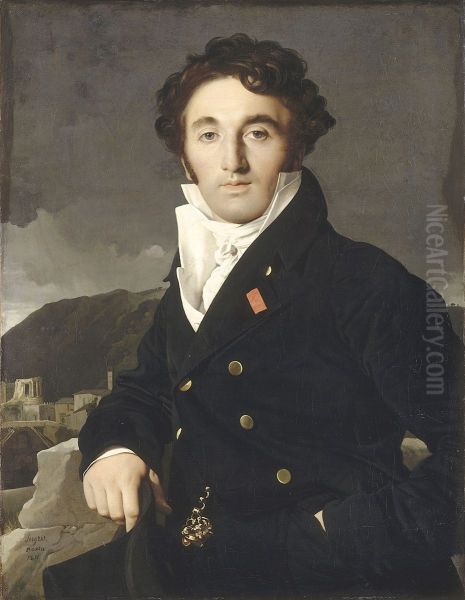 Charles Joseph Laurent Cordier (1777-1870) Oil Painting by Jean Auguste Dominique Ingres