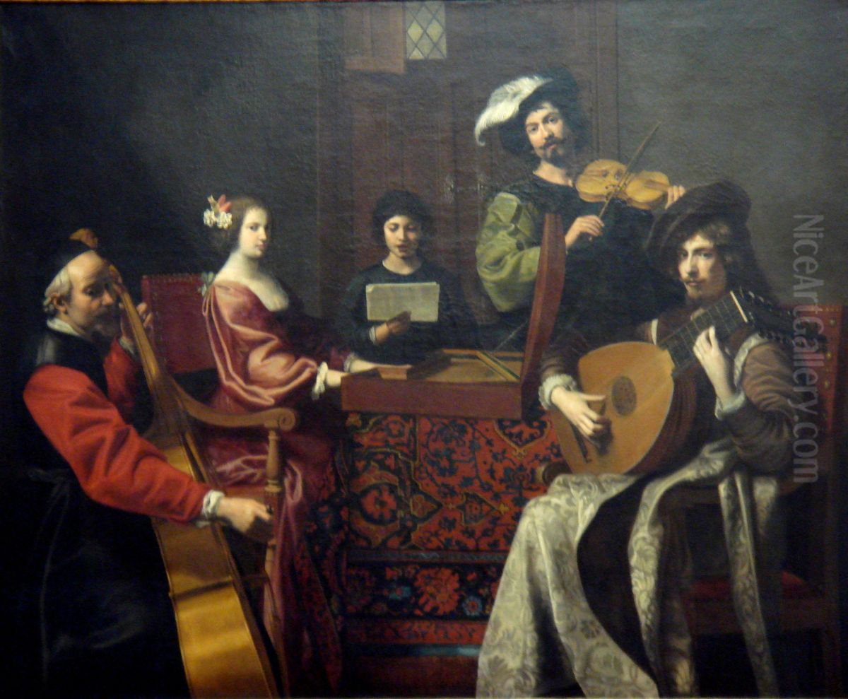 Le Concert Oil Painting by Nicolas Tournier