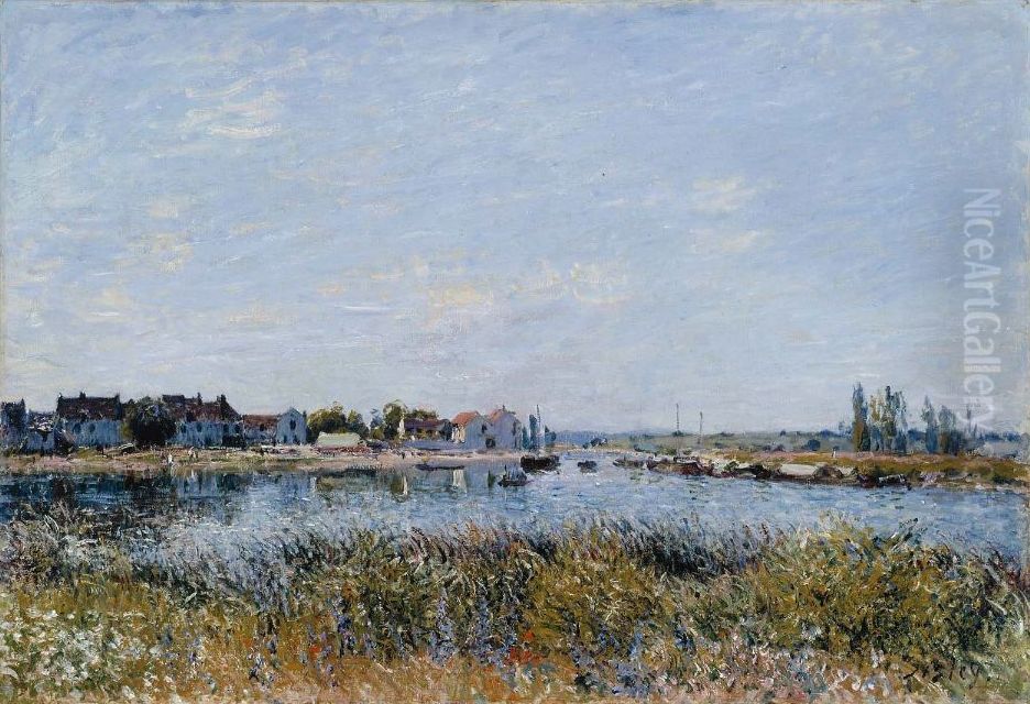 Saint-Mammes: Le Matin Oil Painting by Alfred Sisley
