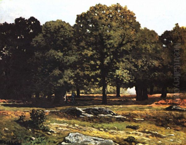 Chestnuts Tree Alley in La Celle-Saint-Cloud Oil Painting by Alfred Sisley
