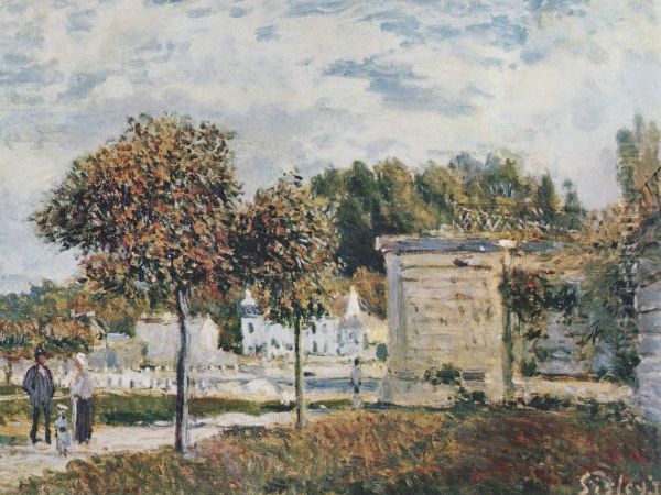 Bassin de Marly Oil Painting by Alfred Sisley