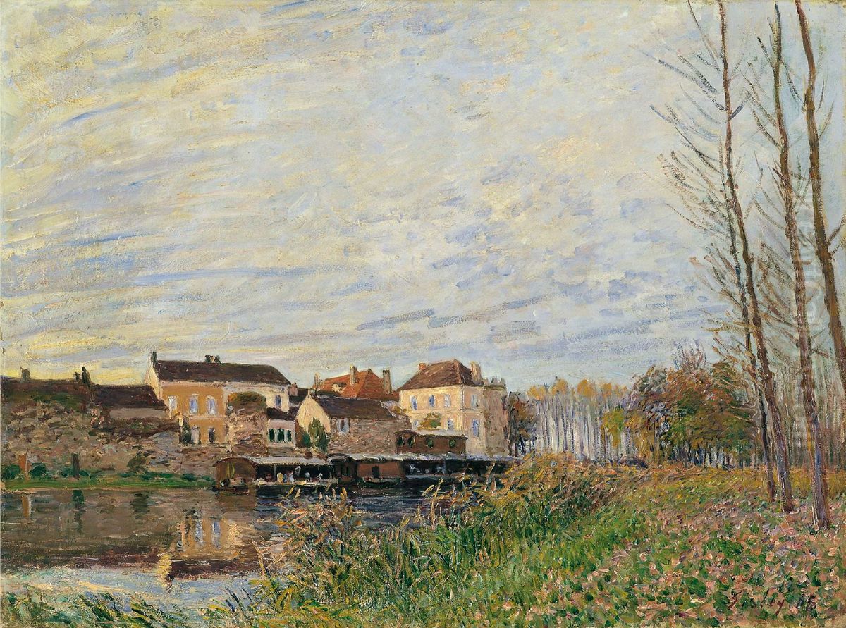 An Evening in Moret, End of October Oil Painting by Alfred Sisley