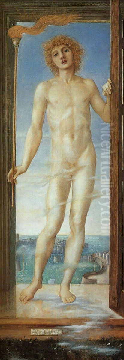 Day Oil Painting by Edward Burne-Jones