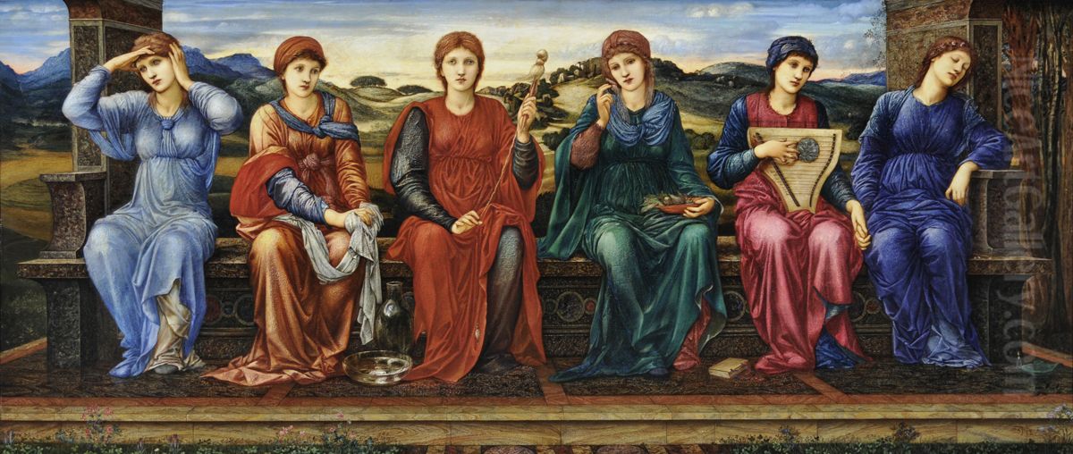 The Hours Oil Painting by Edward Burne-Jones