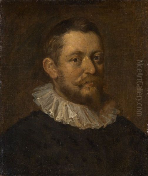 Der Maler Gaspar Rem (1542-1615/17) Oil Painting by Hans Von Aachen