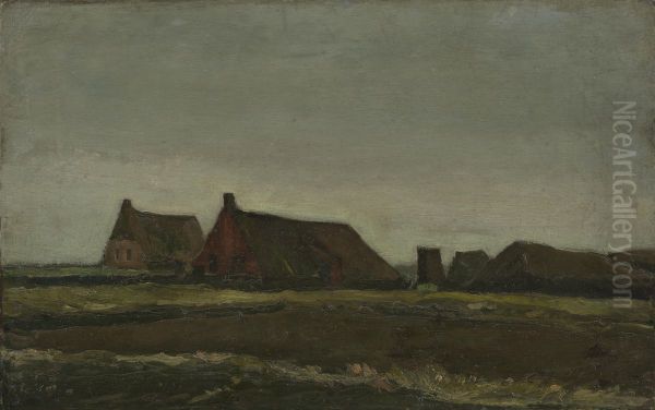 Hutten Oil Painting by Vincent Van Gogh