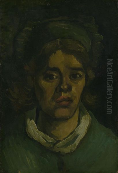 Head of a Woman Oil Painting by Vincent Van Gogh