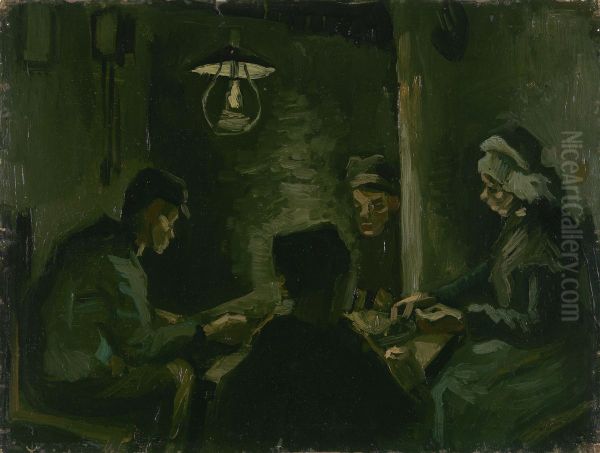 Studie voor `De aardappeleters' Oil Painting by Vincent Van Gogh