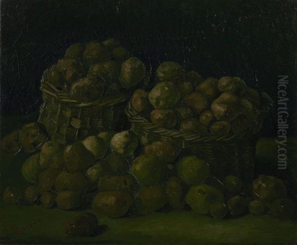 Manden met aardappels Oil Painting by Vincent Van Gogh