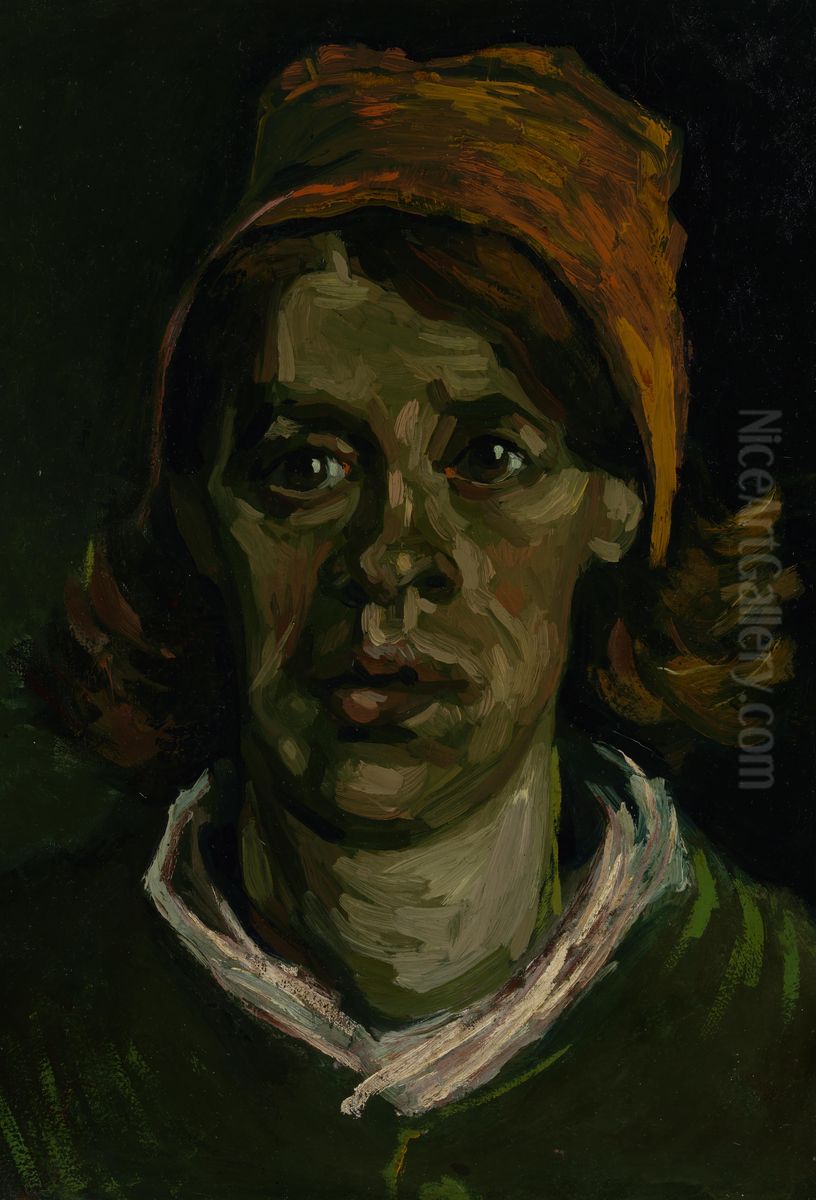 Kop van een vrouw Oil Painting by Vincent Van Gogh