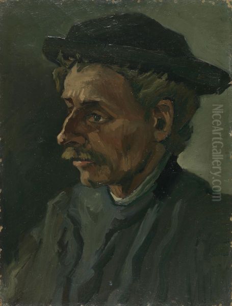 Kop van een man Oil Painting by Vincent Van Gogh