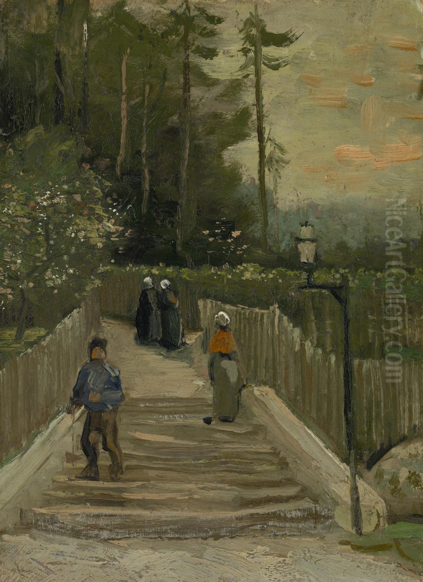 Weg te Montmartre Oil Painting by Vincent Van Gogh