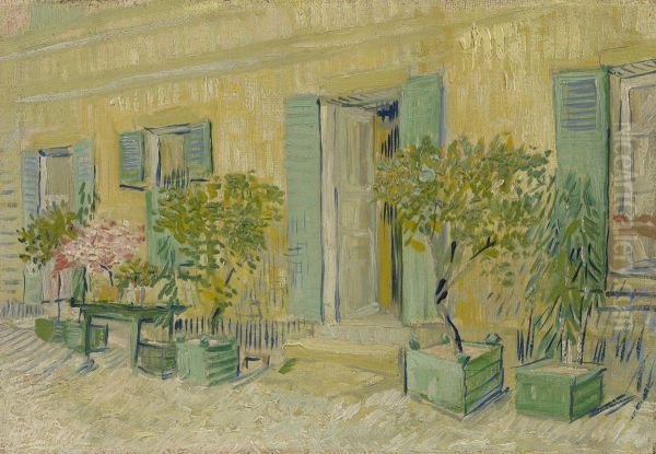 Exterior of a Restaurant in Asnieres Oil Painting by Vincent Van Gogh