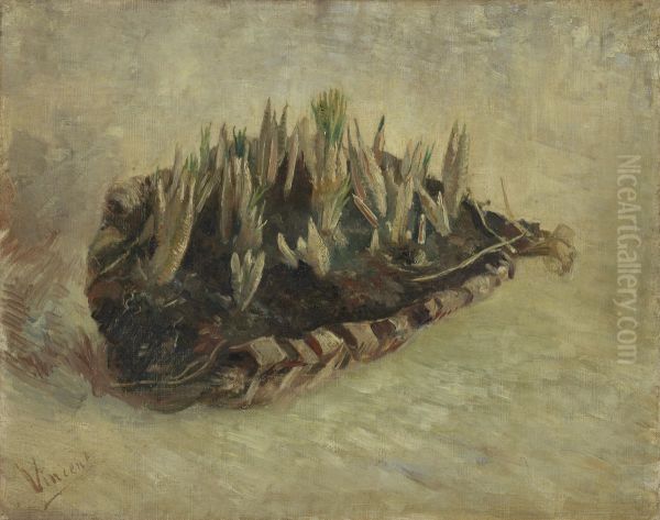 Basket of Crocus Bulbs Oil Painting by Vincent Van Gogh