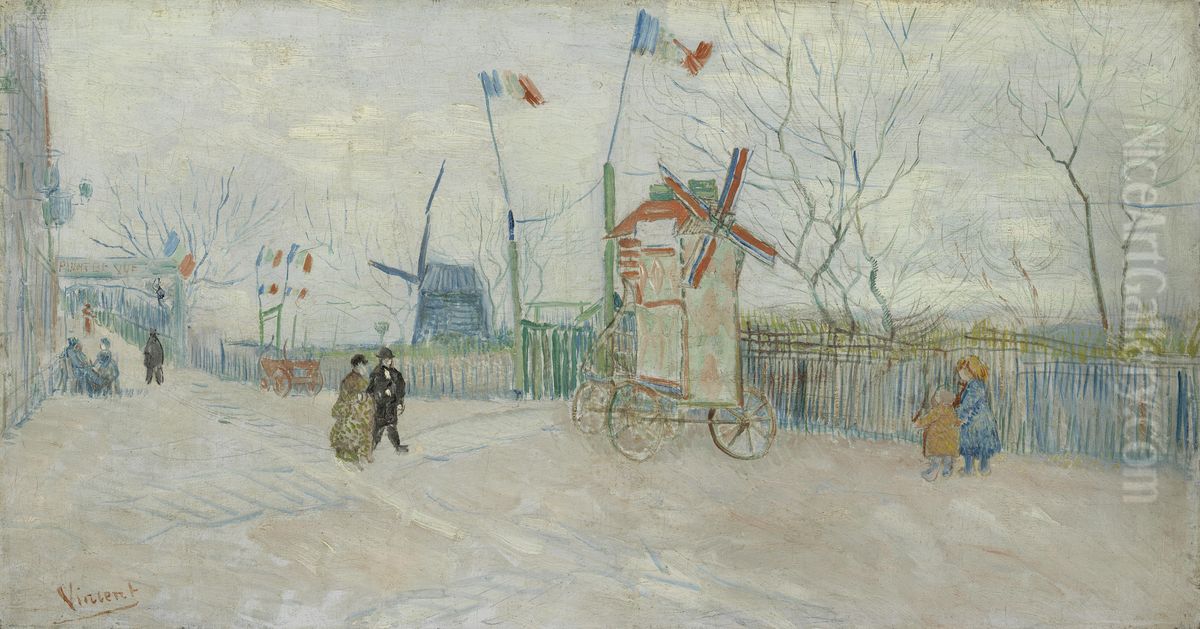 Impasse des Deux Freres Oil Painting by Vincent Van Gogh
