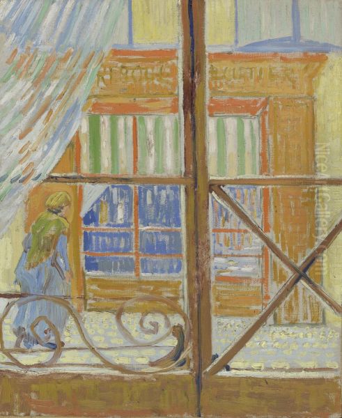Gezicht op een slagerswinkel Oil Painting by Vincent Van Gogh
