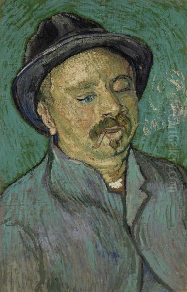 Portret van een man met een oog Oil Painting by Vincent Van Gogh