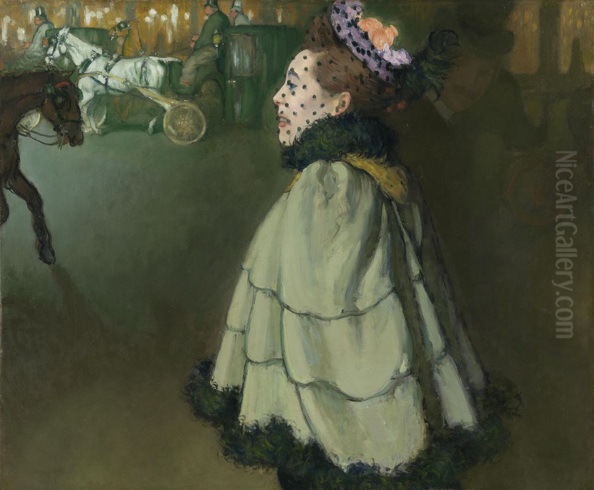 Woman at the Champs-Elysees by Night Oil Painting by Louis Anquetin