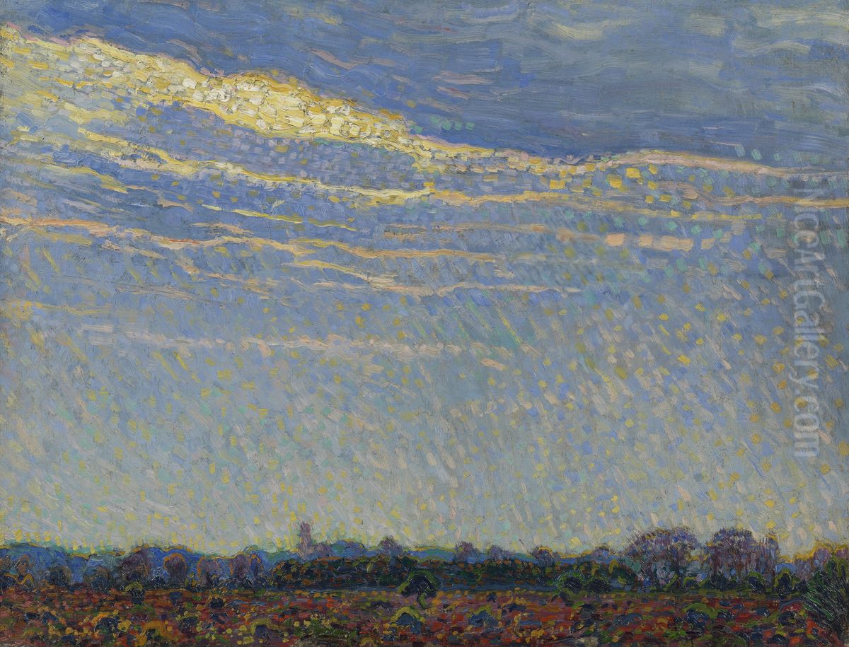 Autumn Day Oil Painting by Leo Gestel