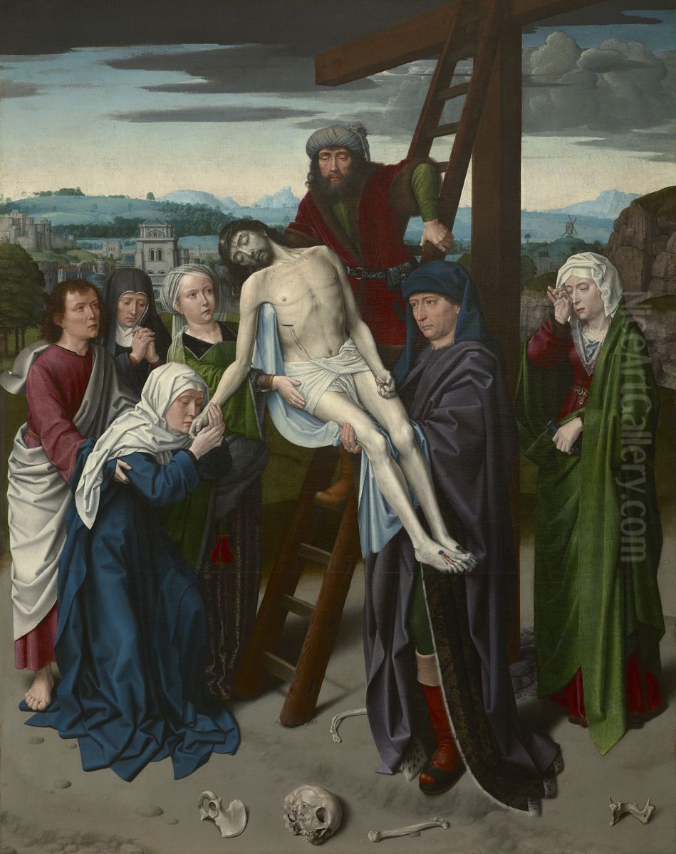 De kruisafneming Oil Painting by Gerard David
