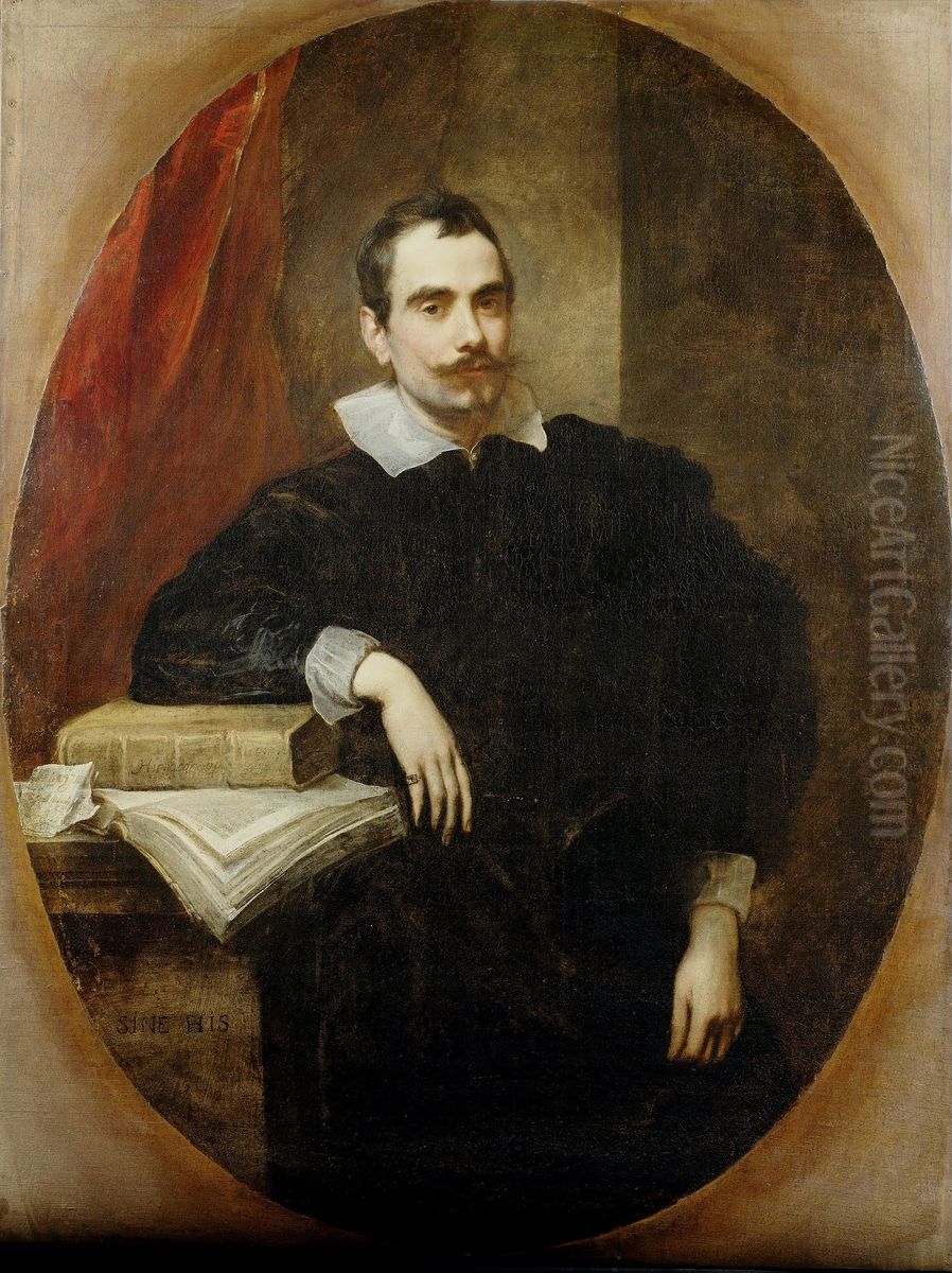 Portrait of the medical doctor Ottavio Canevaro (?-?) Oil Painting by Sir Anthony Van Dyck