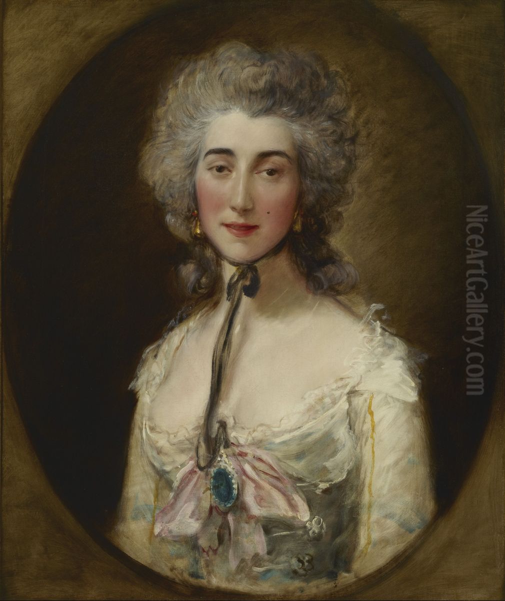Grace Elliott Oil Painting by Thomas Gainsborough