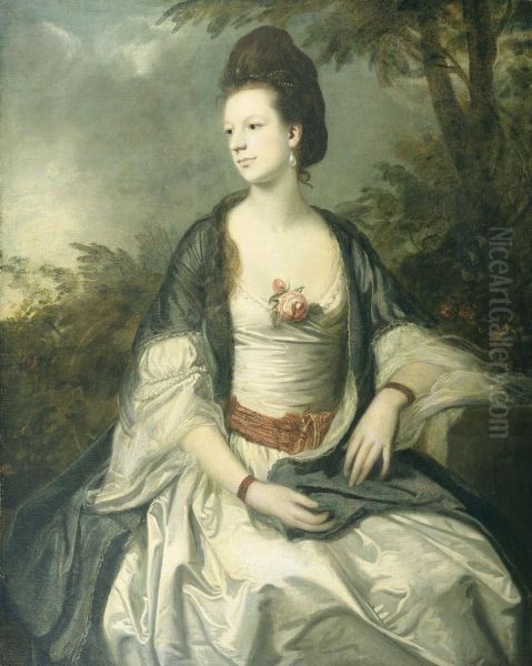 Portrait of Lady Cecil Rice Oil Painting by Joshua Reynolds
