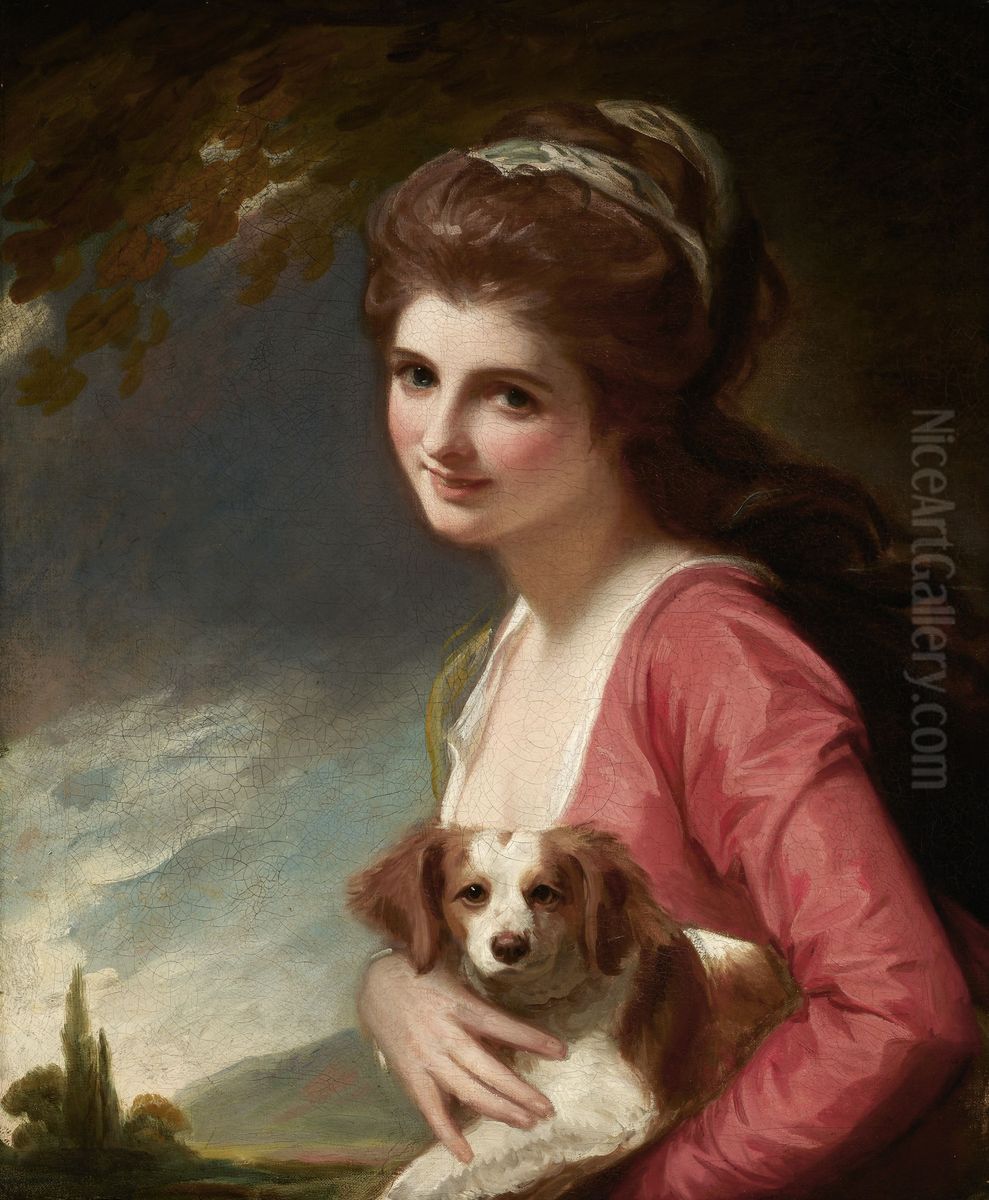 Lady Hamilton as Nature Oil Painting by George Romney