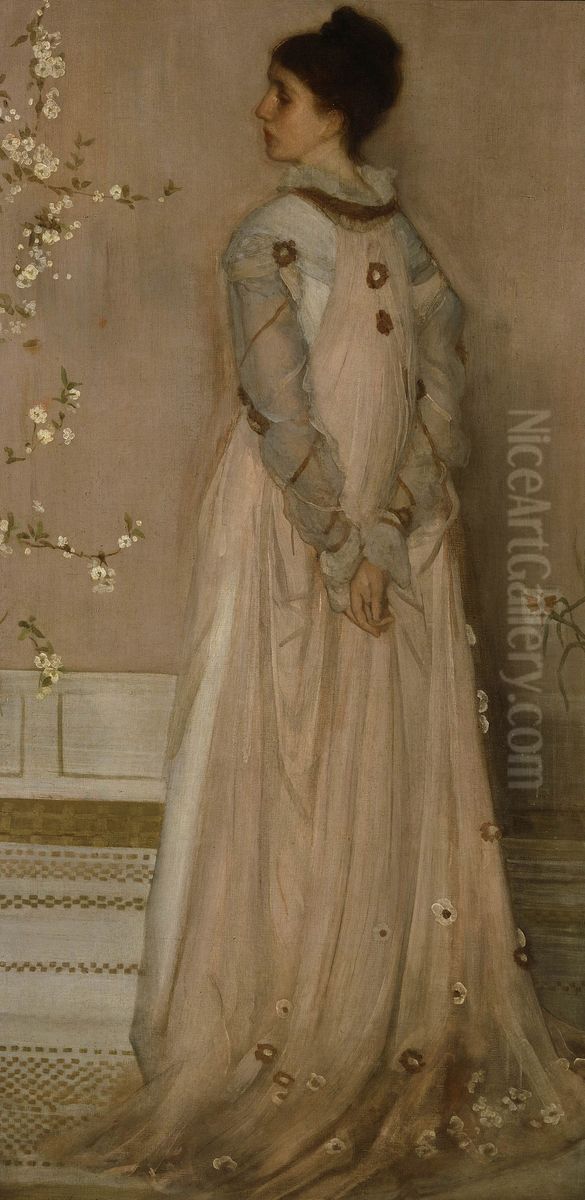 Portrait of Mrs Frances Leyland, 1871-1874 Oil Painting by James McNeill Whistler