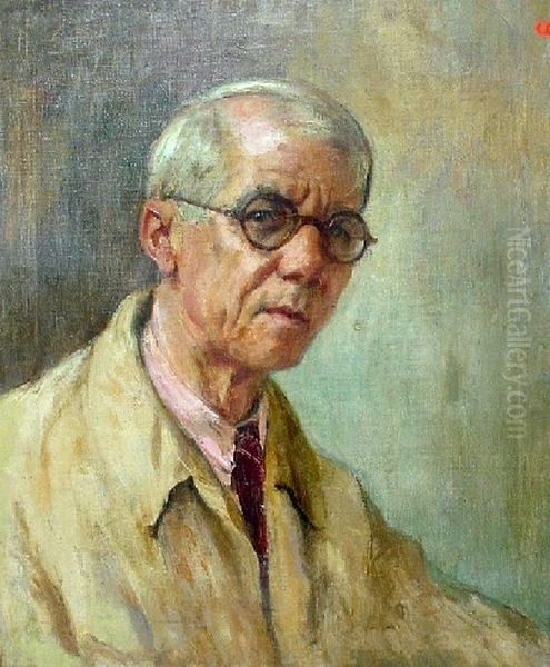 Auto-retrato Oil Painting by Lucilio de Albuquerque