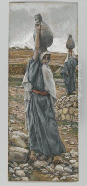La sainte vierge jeune Oil Painting by James Tissot