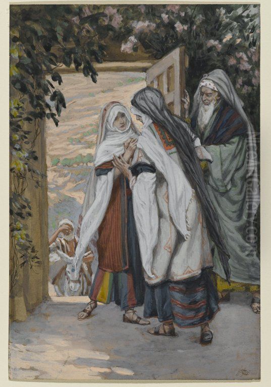 La visitation Oil Painting by James Jacques Joseph Tissot