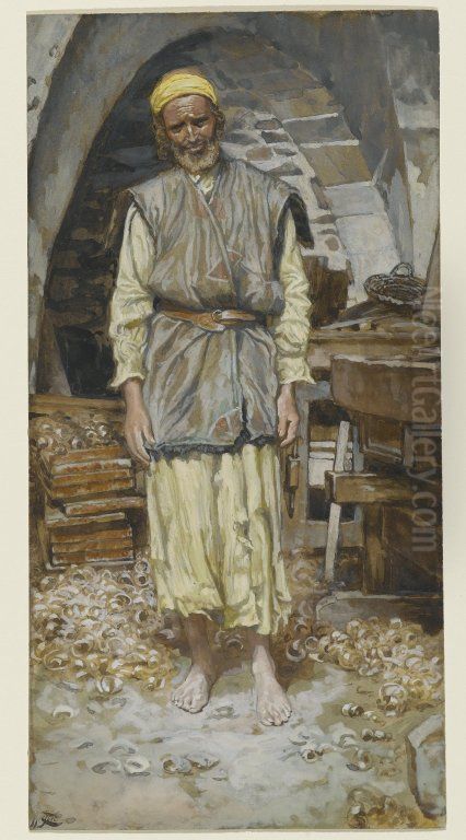 Saint Joseph Oil Painting by James Jacques Joseph Tissot