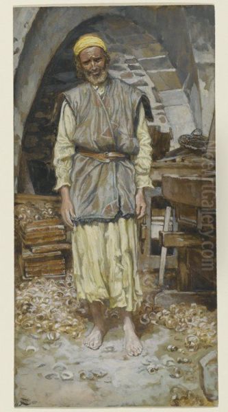Saint Joseph Oil Painting by James Jacques Joseph Tissot