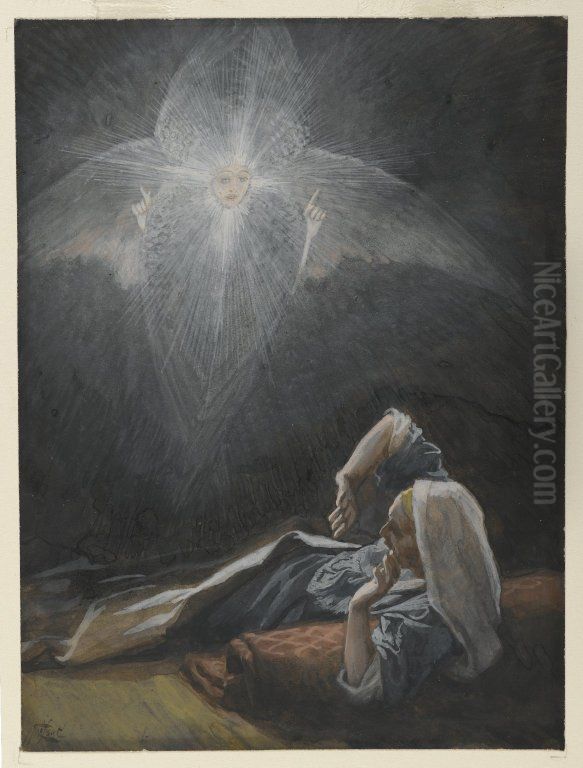 The Vision of Saint Joseph Oil Painting by James Jacques Joseph Tissot