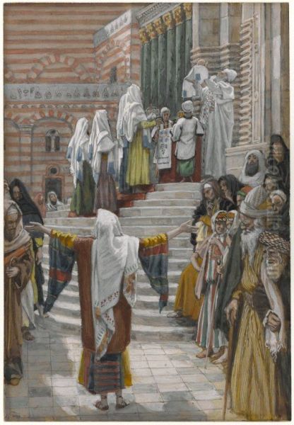 La presentation de Jesus au Temple Oil Painting by James Jacques Joseph Tissot