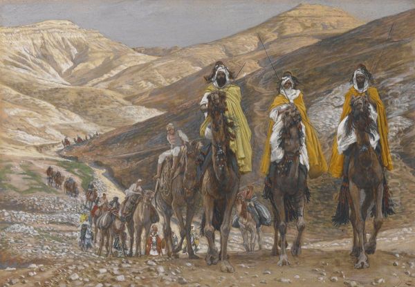 Les rois mages en voyage Oil Painting by James Tissot