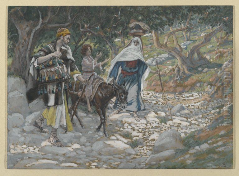 Retour d'Egypte Oil Painting by James Jacques Joseph Tissot