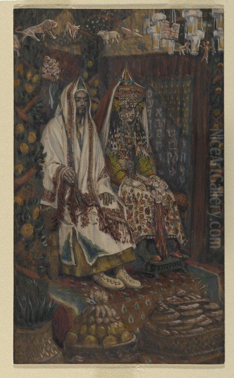 The Betrothed of Cana Oil Painting by James Jacques Joseph Tissot