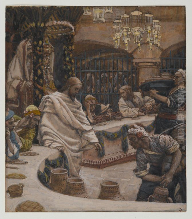 The Marriage at Cana Oil Painting by James Jacques Joseph Tissot