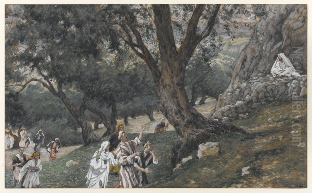 Jesus va dans un endroit desert Oil Painting by James Jacques Joseph Tissot