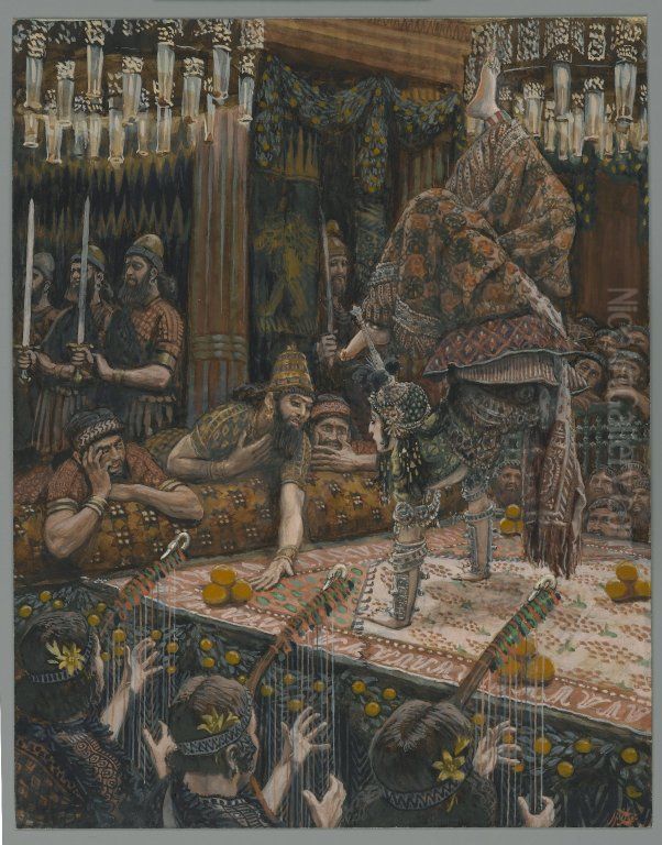 The Daughter of Herodias Dancing Oil Painting by James Jacques Joseph Tissot