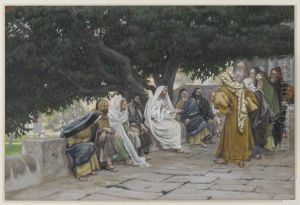 Lespharisienset lessaduceensviennent pour tenterJesus