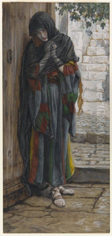 The Repentant Mary Magdalene Oil Painting by James Jacques Joseph Tissot