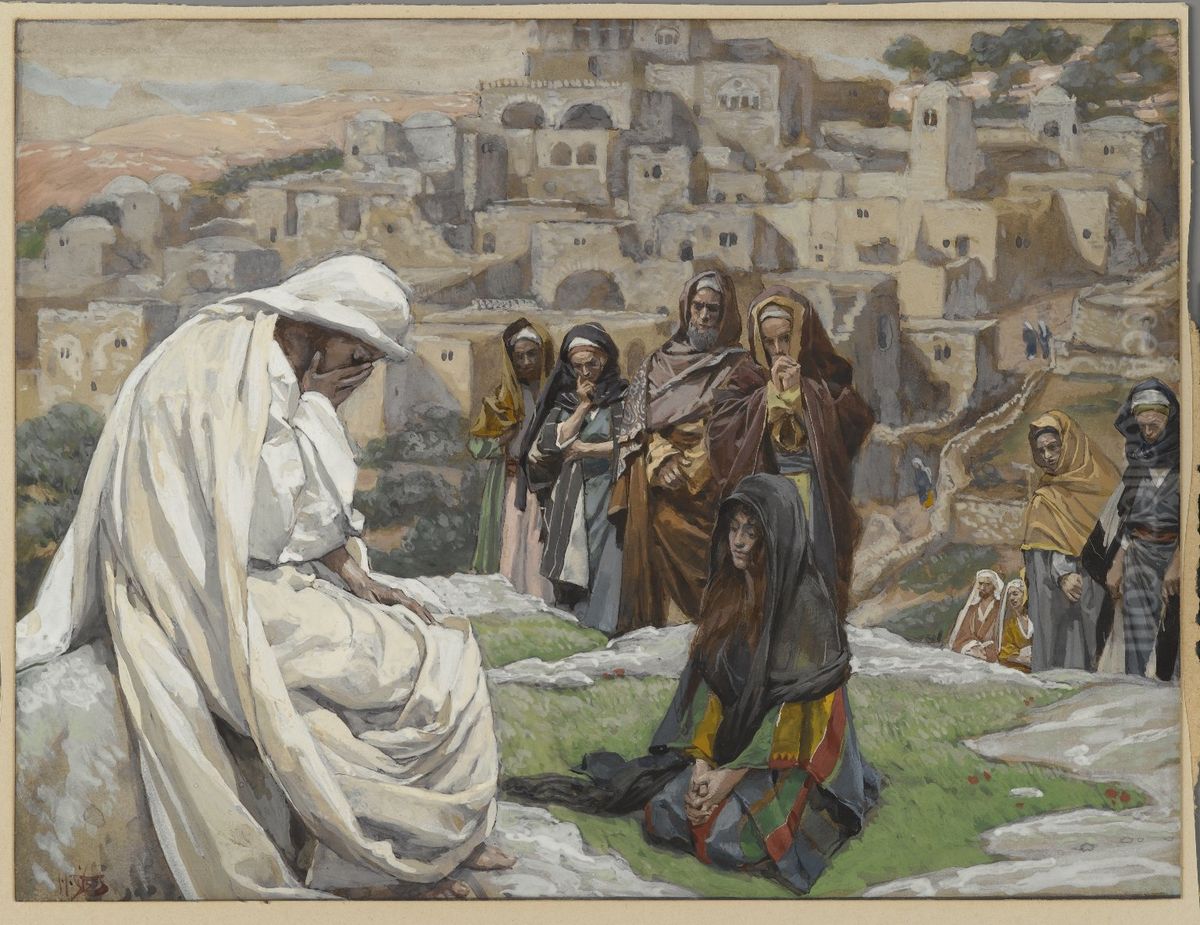 Jesus Wept Oil Painting by James Jacques Joseph Tissot
