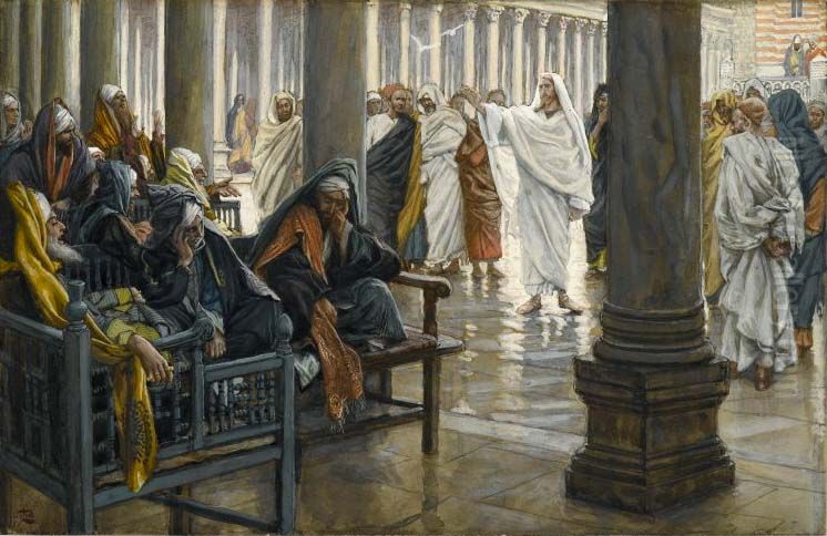 Malheur a vous, scribes et pharisiens Oil Painting by James Jacques Joseph Tissot